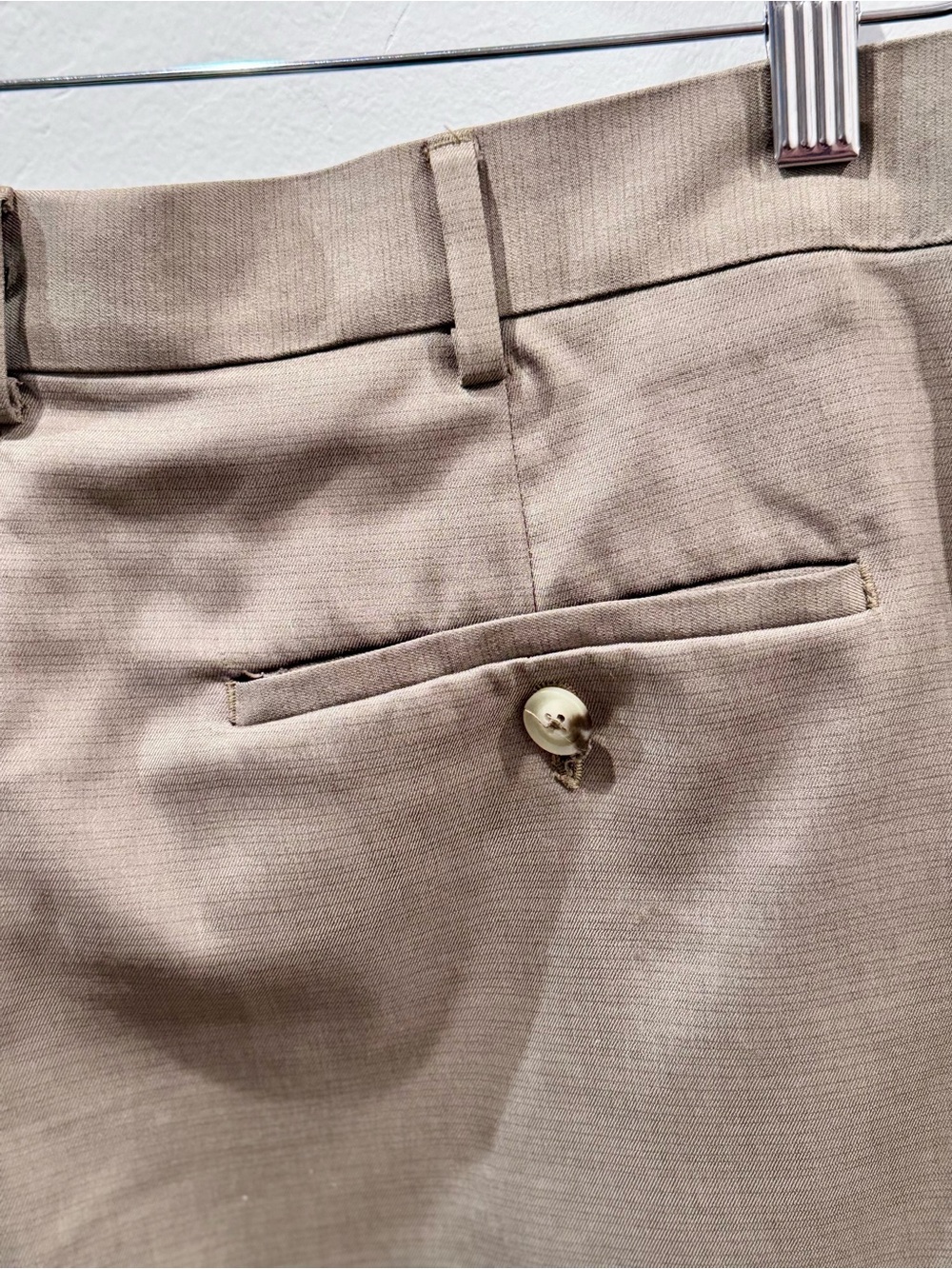 Perry Ellis Portfolio Modern Fit Taupe Brown Dress Pants Mens 32x32 - Picture 10 of 12